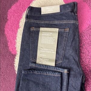 Everlane Women’s Athletic 4-Way Stretch Organic Jeans - Dark Blue